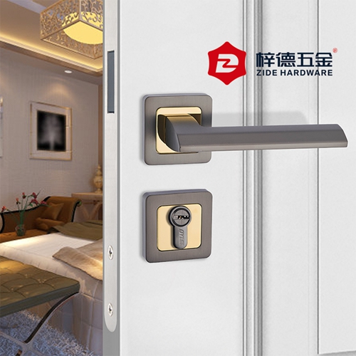 鋅合金分體磁吸靜音室內(nèi)門鎖80656