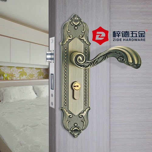 鋅合金面板靜音室內(nèi)門(mén)鎖58611
